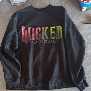 Wicked For Good Black Sweatshirt adult L